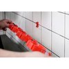 Toolflex 21.5" Red Mop, Broom and Squeegee Tool Organizer, 3 Tool Holders 5-3-2
